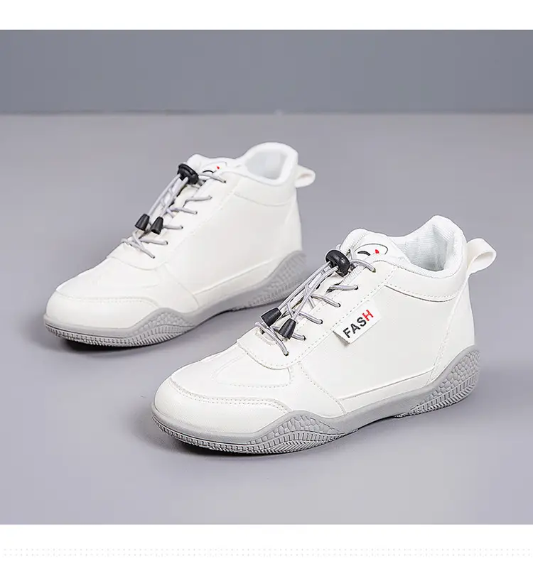 2026 New Autumn Lightweight Student Casual Shoes for Women, Mid-Top Versatile White Shoes, Thick-Soled Wear-Resistant Women's Sports Shoes — feature 6