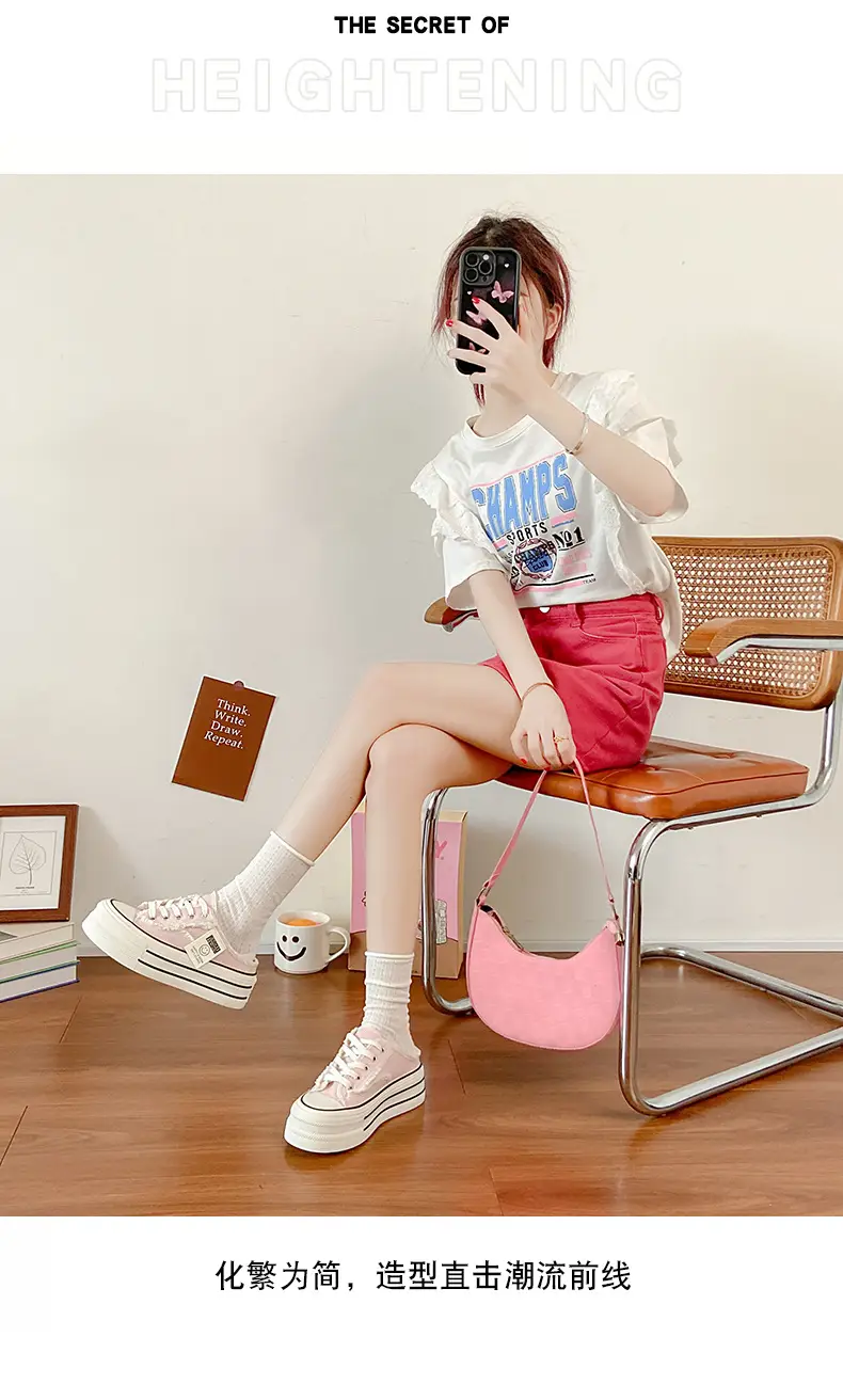 Women Canvas Slippers Heel-Free Lazy Half-Slip On — feature 5