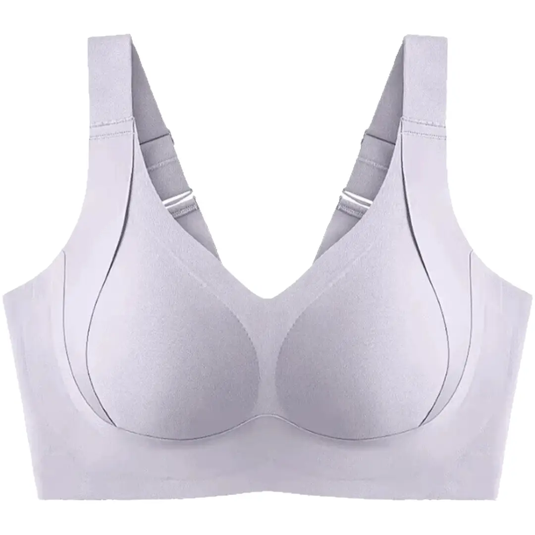 plus size G-Cup Underwear Women's Full-size Cup Large Chest Small No-mark No-steel Ring Gathering Parammary Breast Anti-sagging Bra