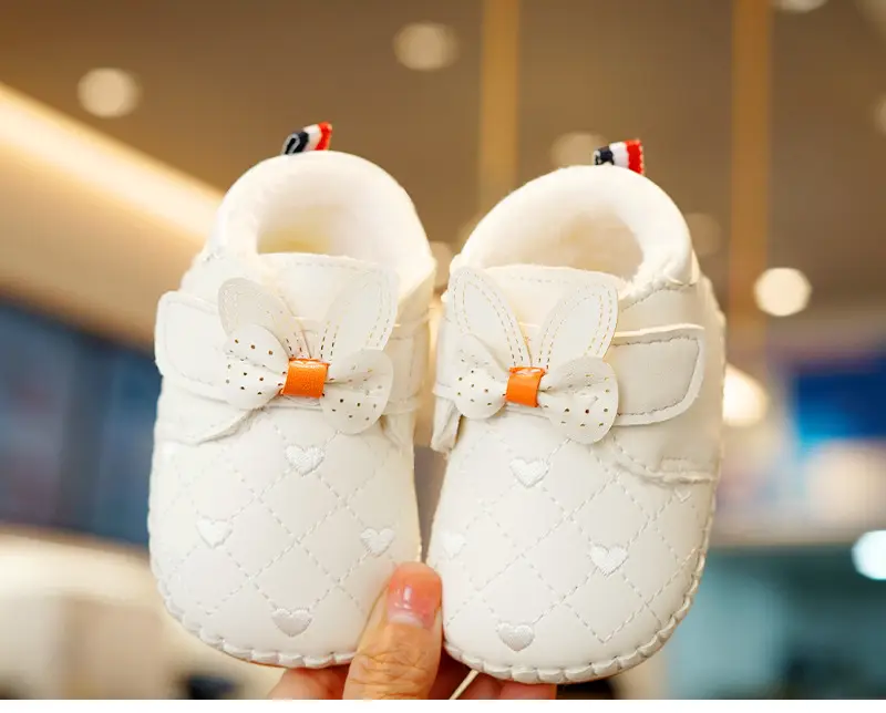 Baby Shoes Pink Fleece Winter Toddler Non-Slip — feature 3