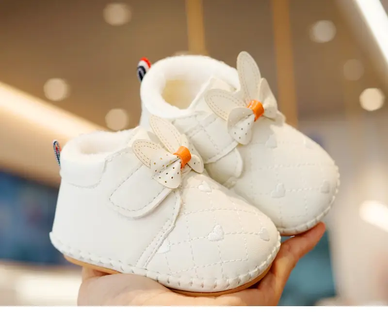 Baby Shoes Pink Fleece Winter Toddler Non-Slip — feature 4