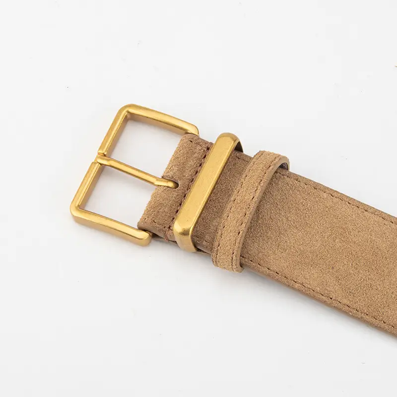 Frosted Velvet Belt Women Pin Buckle All-match Jeans Dress - Image 25