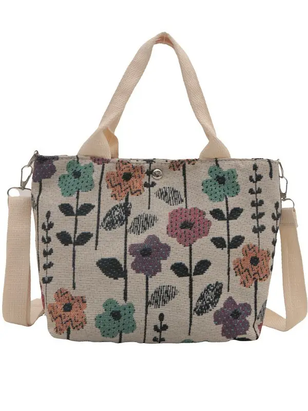 Large Capacity Ethnic Crossbody Bag Women 2024 New Canvas Commuter - Image 9