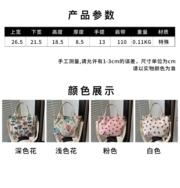 Large Capacity Ethnic Crossbody Bag Women 2024 New Canvas Commuter — feature 2