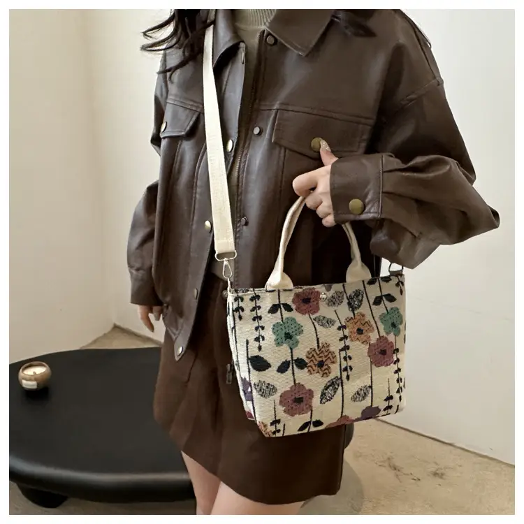Large Capacity Ethnic Crossbody Bag Women 2024 New Canvas Commuter — feature 8