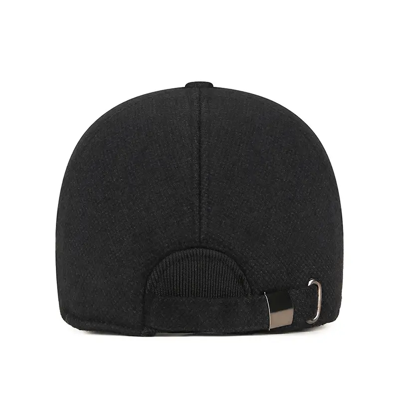 Men's Fleece Baseball Cap with Ear Protection - Image 7