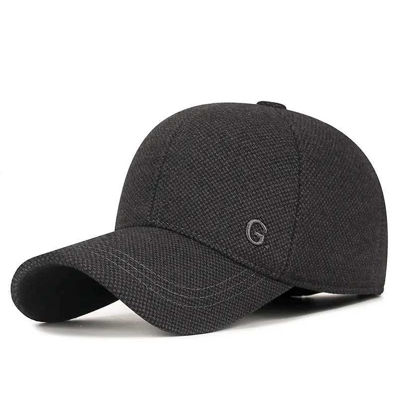 Men's Fleece Baseball Cap with Ear Protection - Image 2