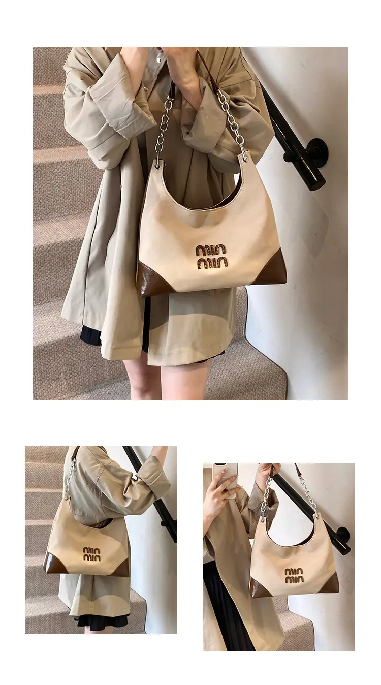 Frosted Shoulder Bag Women Retro Chain Armpit Bag — feature 11