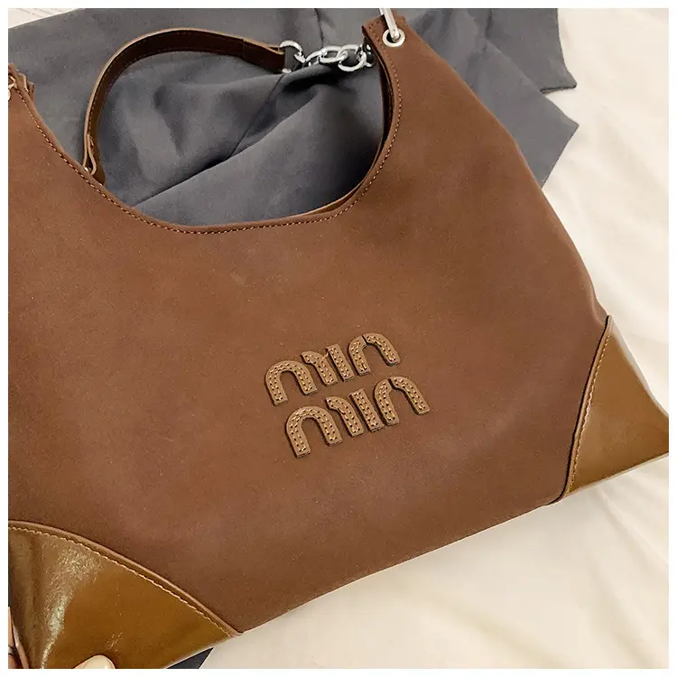 Frosted Shoulder Bag Women Retro Chain Armpit Bag — feature 6