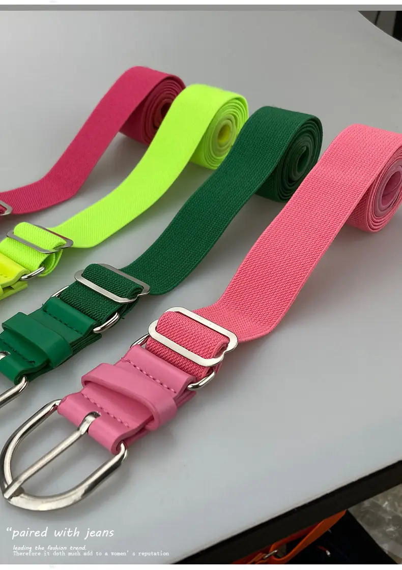Elastic Adjustable Baseball Belt White — feature 16