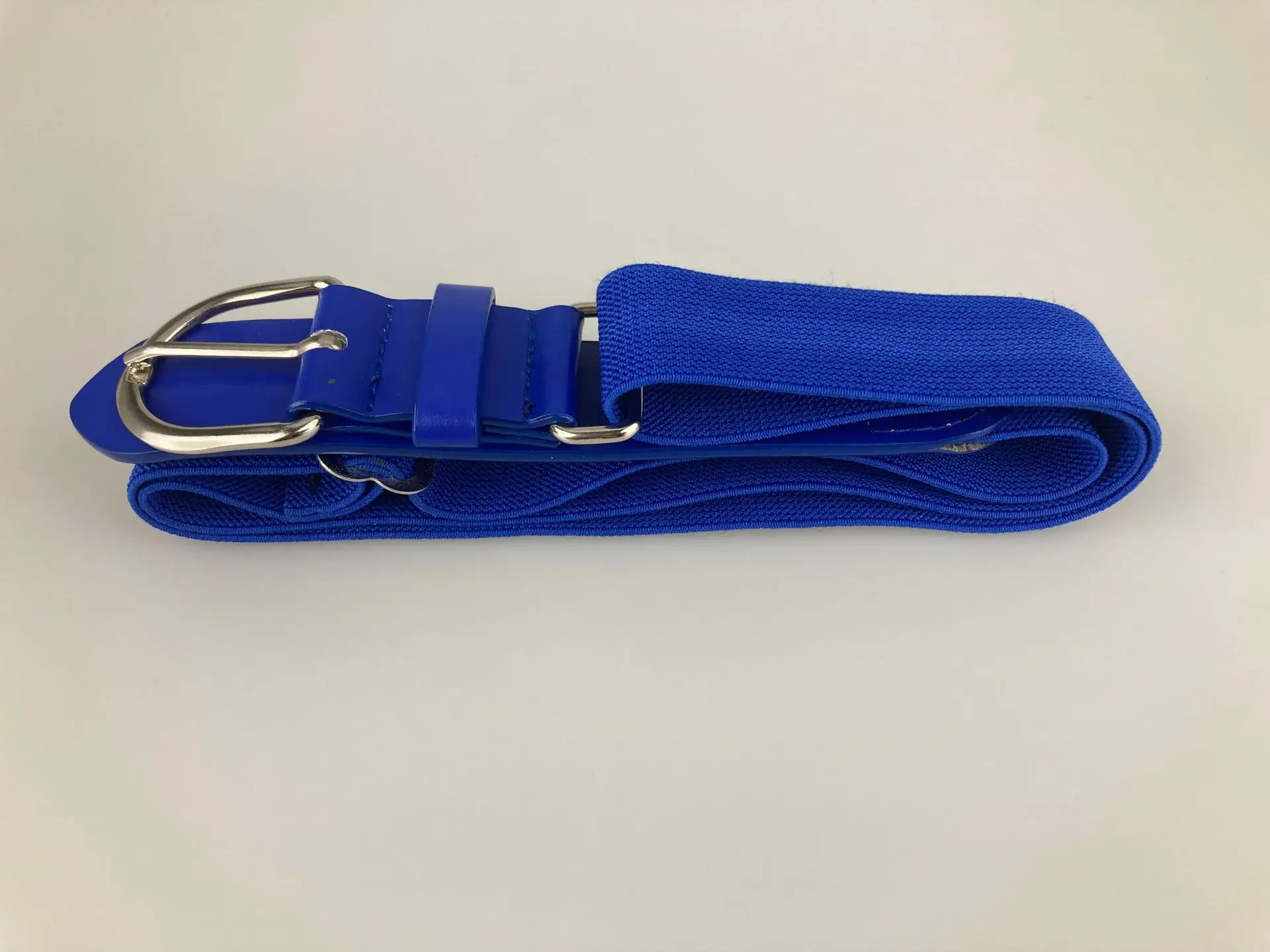Elastic Adjustable Baseball Belt White