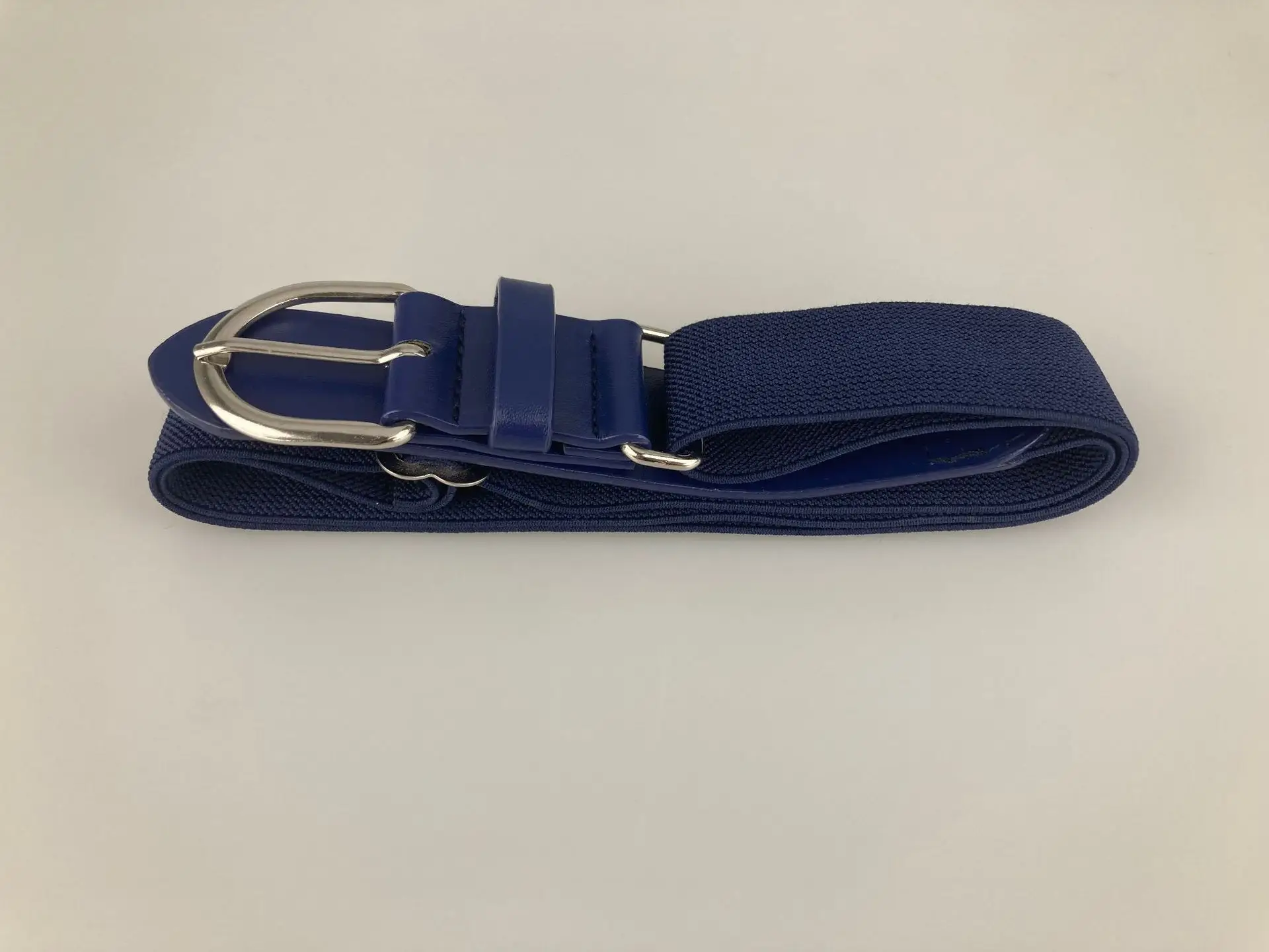 Elastic Adjustable Baseball Belt White