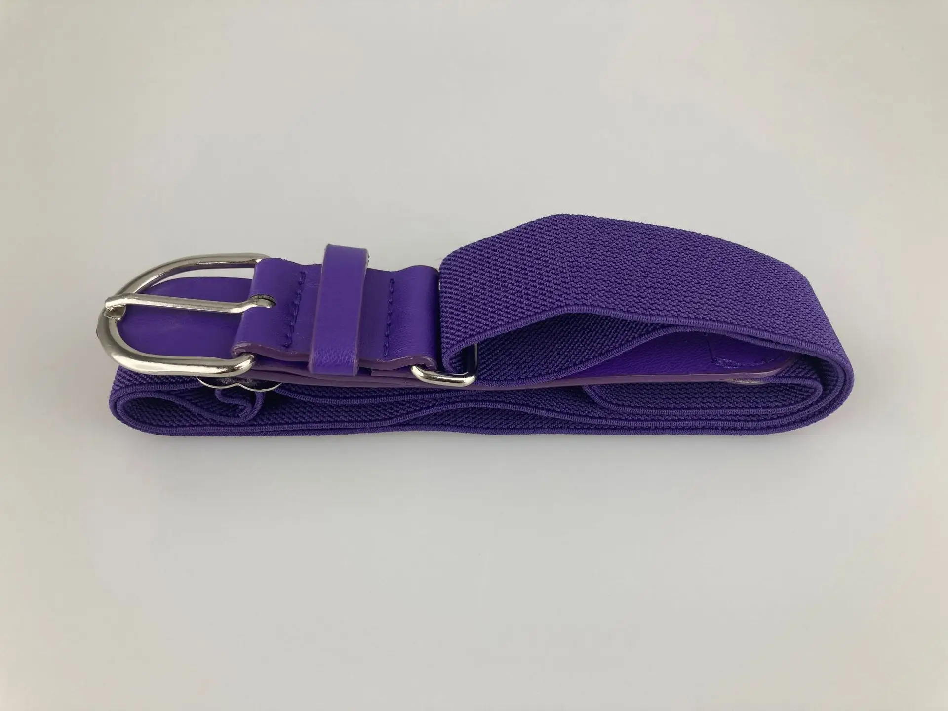 Elastic Adjustable Baseball Belt White