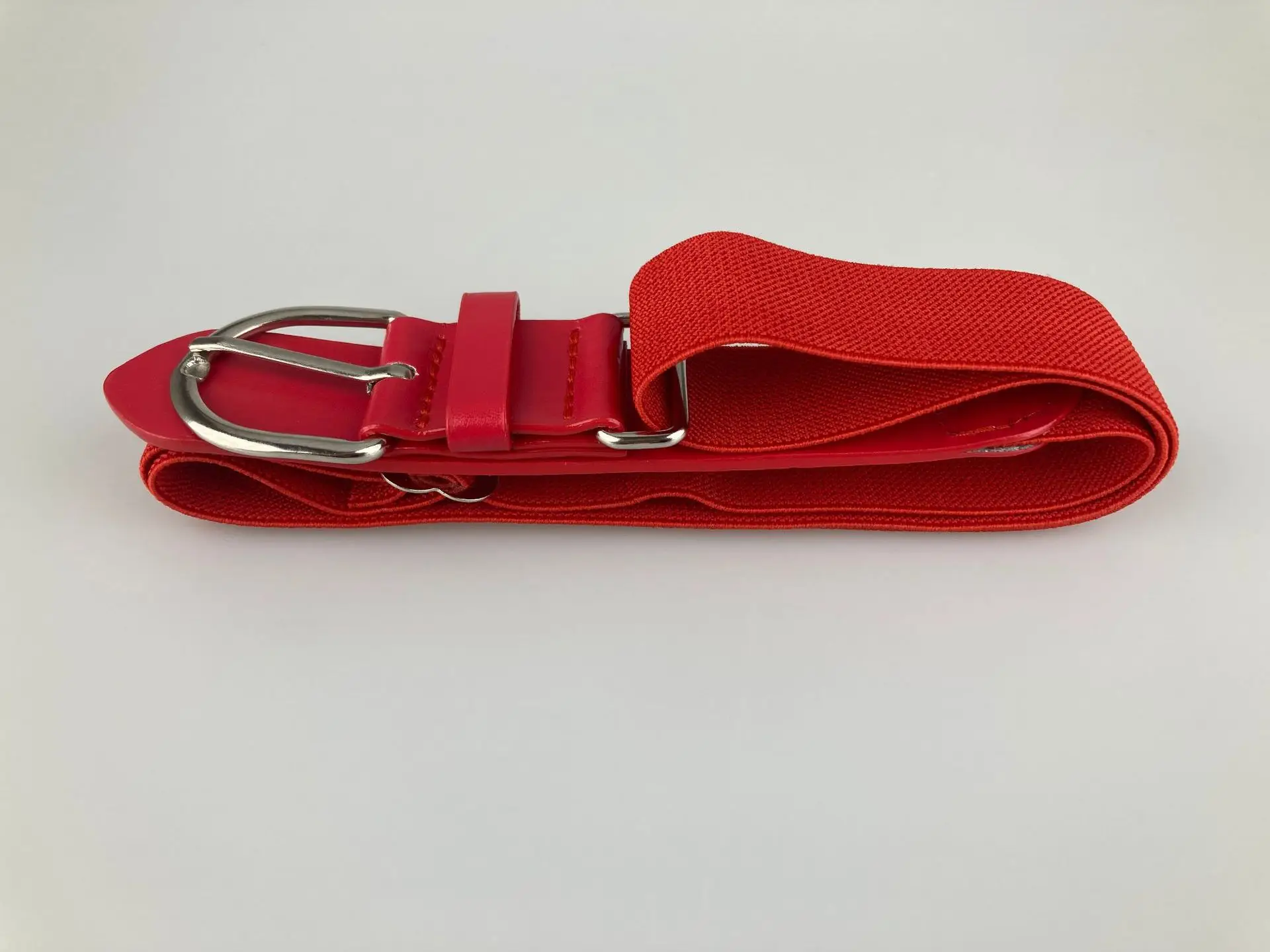 Elastic Adjustable Baseball Belt White