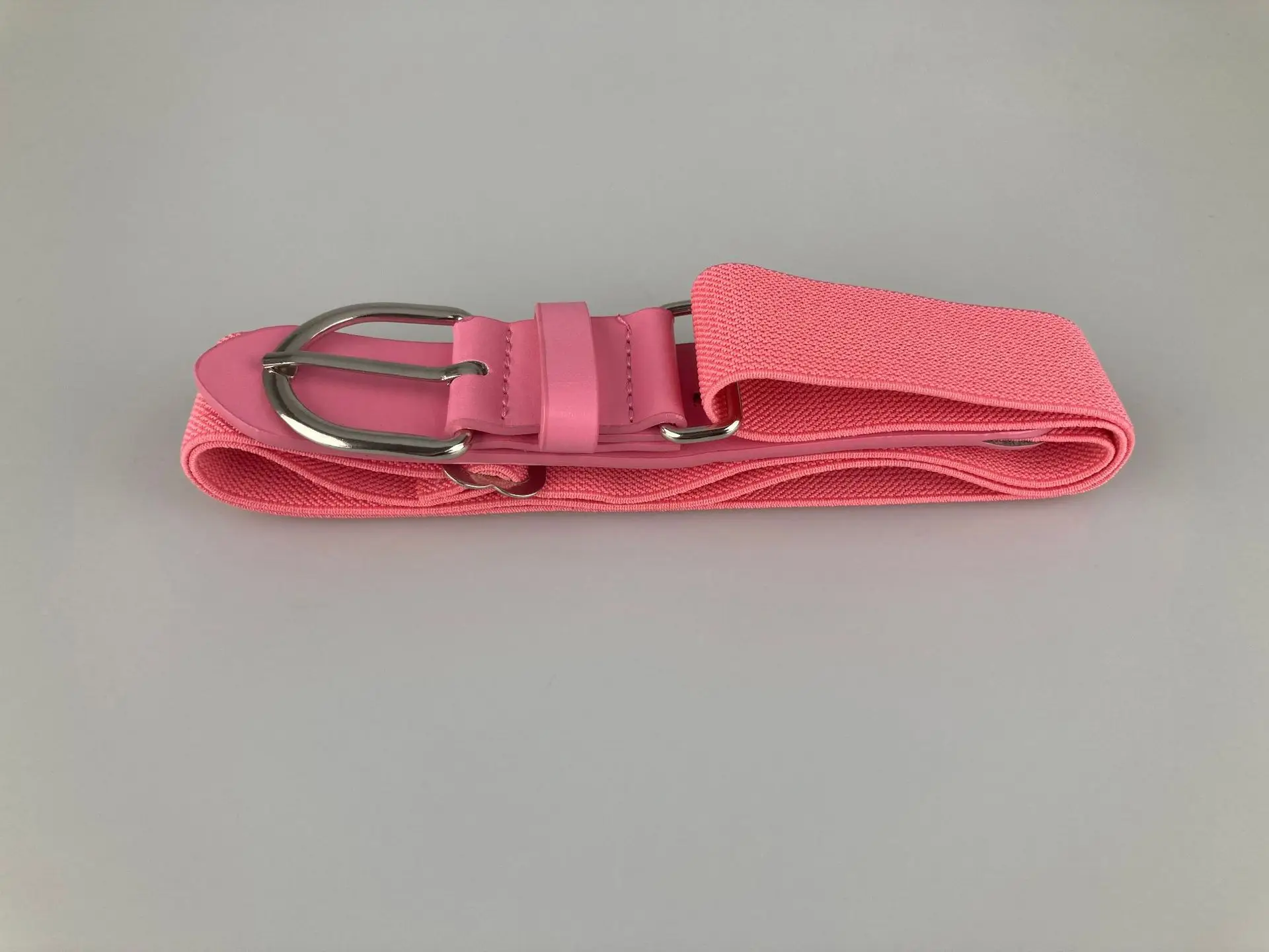 Elastic Adjustable Baseball Belt White