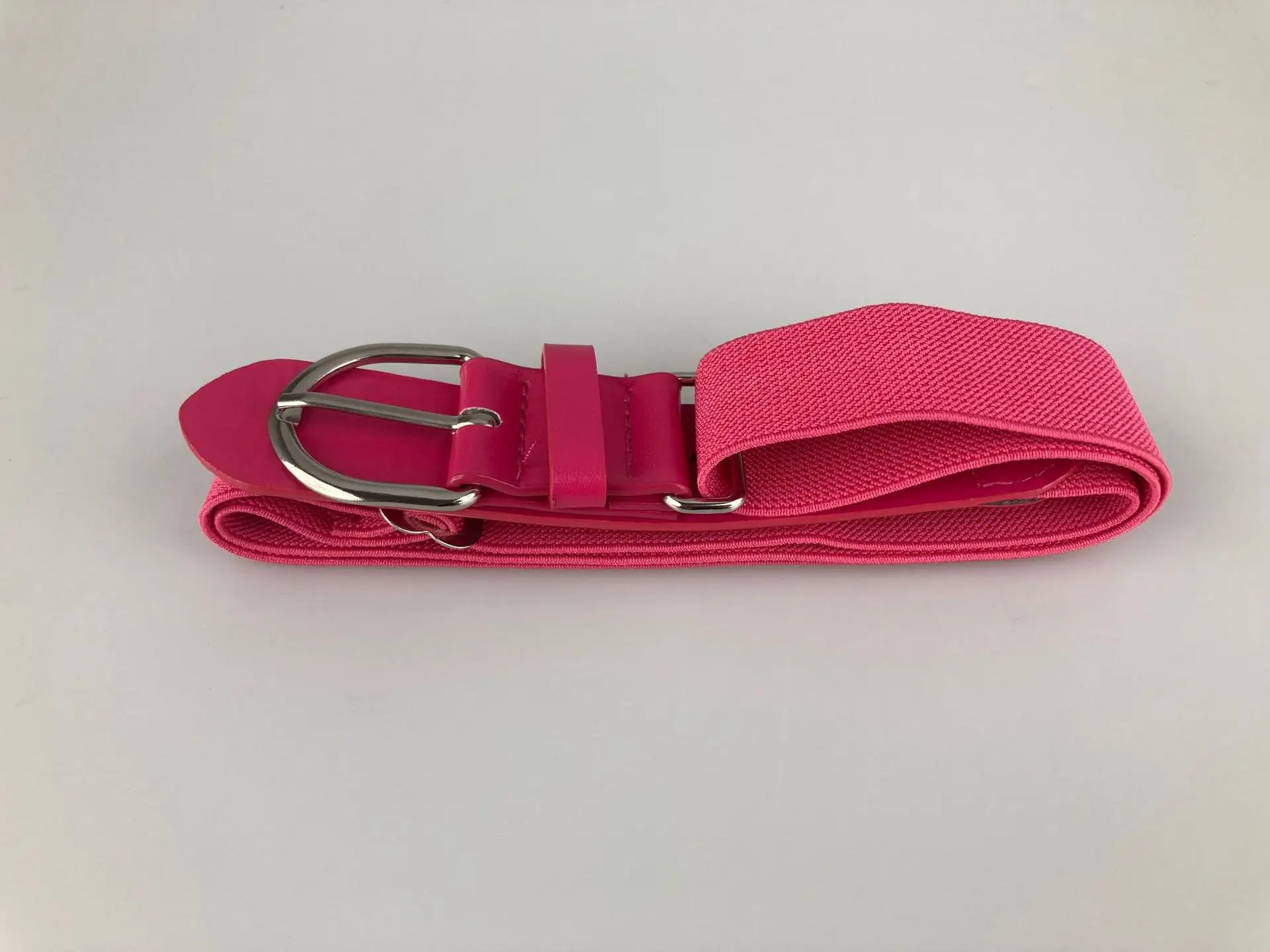 Elastic Adjustable Baseball Belt White