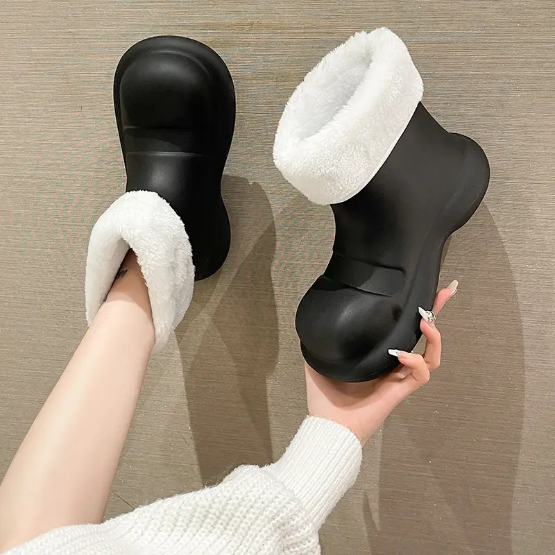 Big Shoes Fashion Rain Shoes Women's Winter Non-slip Low-top Water Shoes Water Boots Short Rain Boots Car Washing Kitchen Shoes Rubber Shoes - Image 8