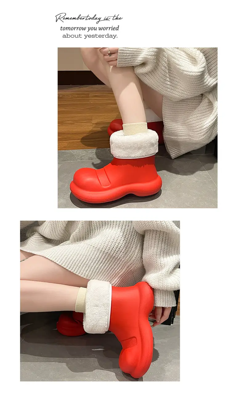 Big Shoes Fashion Rain Shoes Women's Winter Non-slip Low-top Water Shoes Water Boots Short Rain Boots Car Washing Kitchen Shoes Rubber Shoes — feature 11