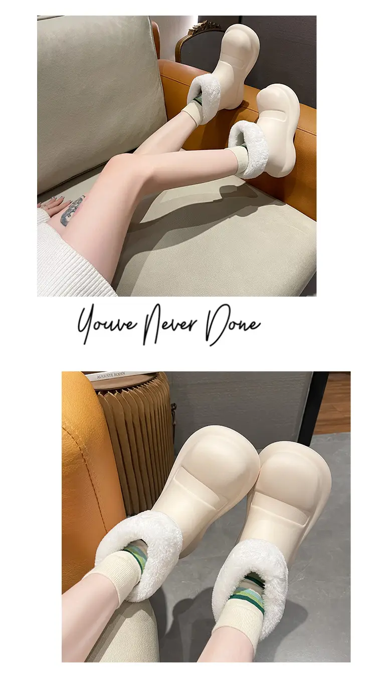 Big Shoes Fashion Rain Shoes Women's Winter Non-slip Low-top Water Shoes Water Boots Short Rain Boots Car Washing Kitchen Shoes Rubber Shoes — feature 13