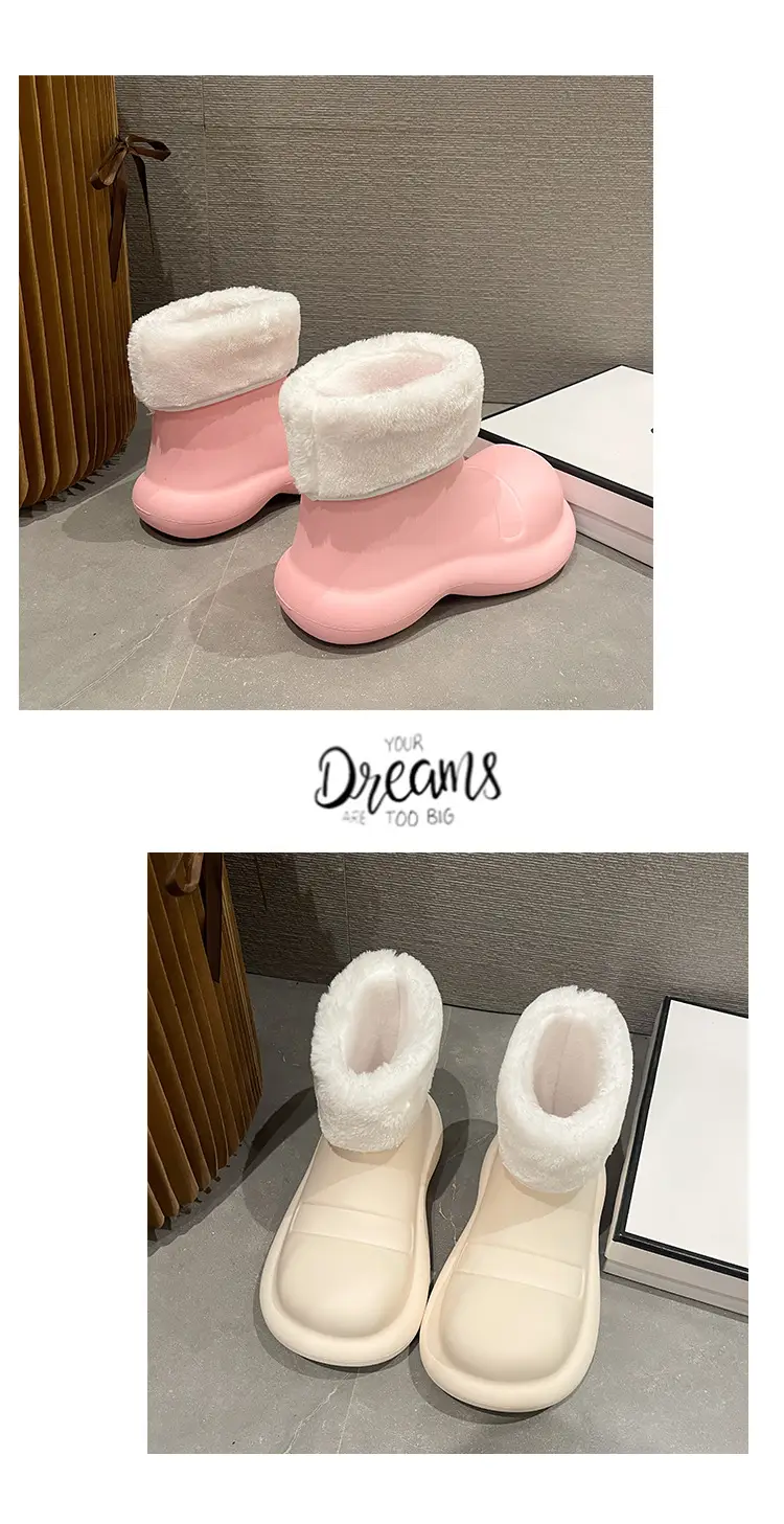 Big Shoes Fashion Rain Shoes Women's Winter Non-slip Low-top Water Shoes Water Boots Short Rain Boots Car Washing Kitchen Shoes Rubber Shoes — feature 18
