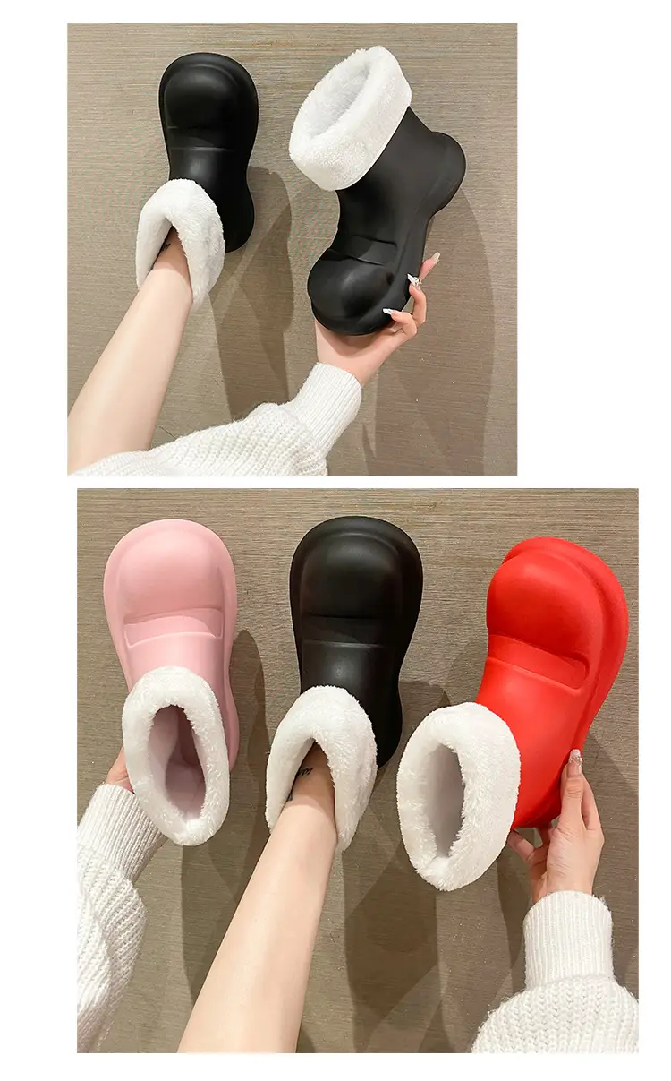 Big Shoes Fashion Rain Shoes Women's Winter Non-slip Low-top Water Shoes Water Boots Short Rain Boots Car Washing Kitchen Shoes Rubber Shoes — feature 8