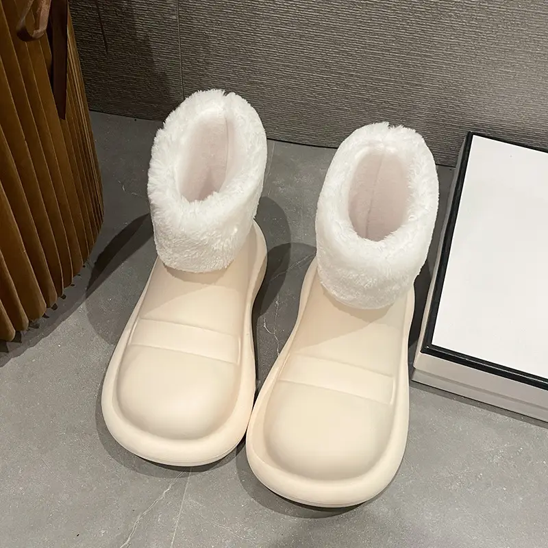 Big Shoes Fashion Rain Shoes Women's Winter Non-slip Low-top Water Shoes Water Boots Short Rain Boots Car Washing Kitchen Shoes Rubber Shoes - Image 2