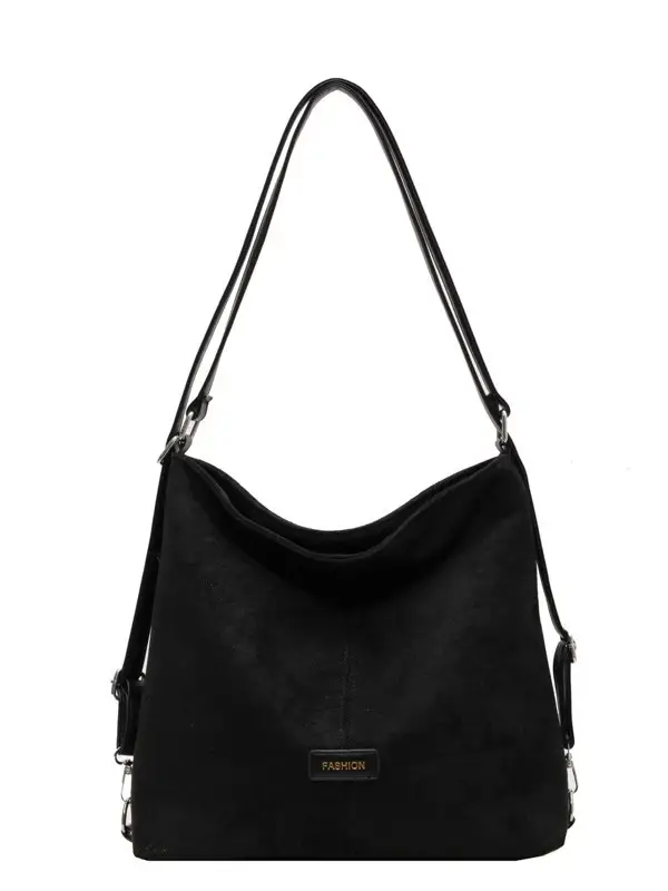 Black Retro Commuter Tote Bag Women 2024 - Image 8