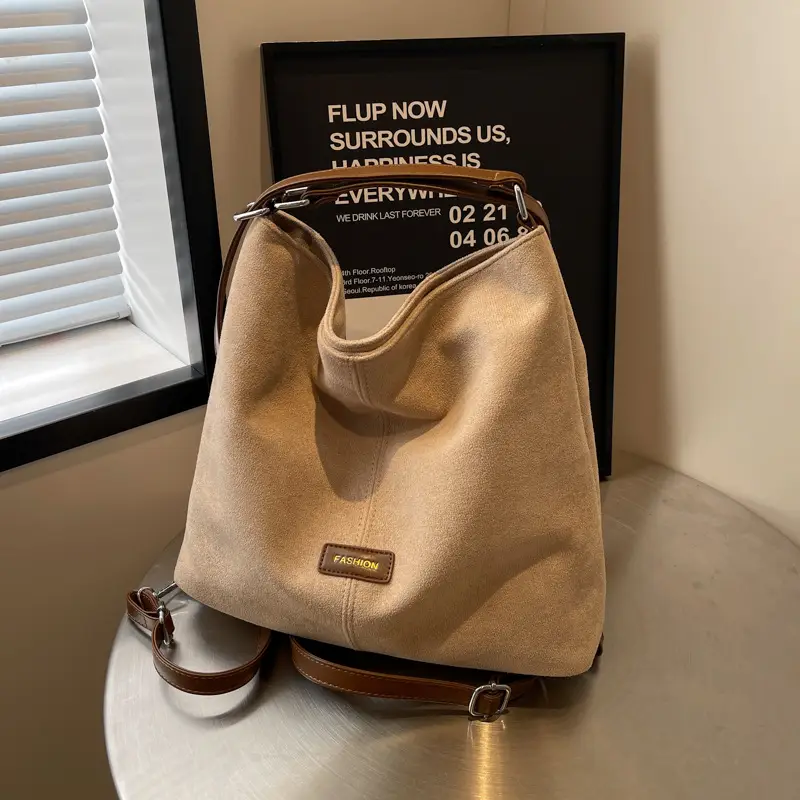 Black Retro Commuter Tote Bag Women 2024 - Image 3