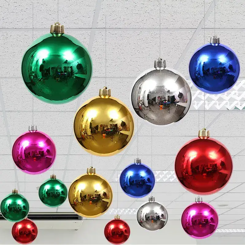 Purple Electroplated Christmas Balls 6 Pack 10cm - Image 51