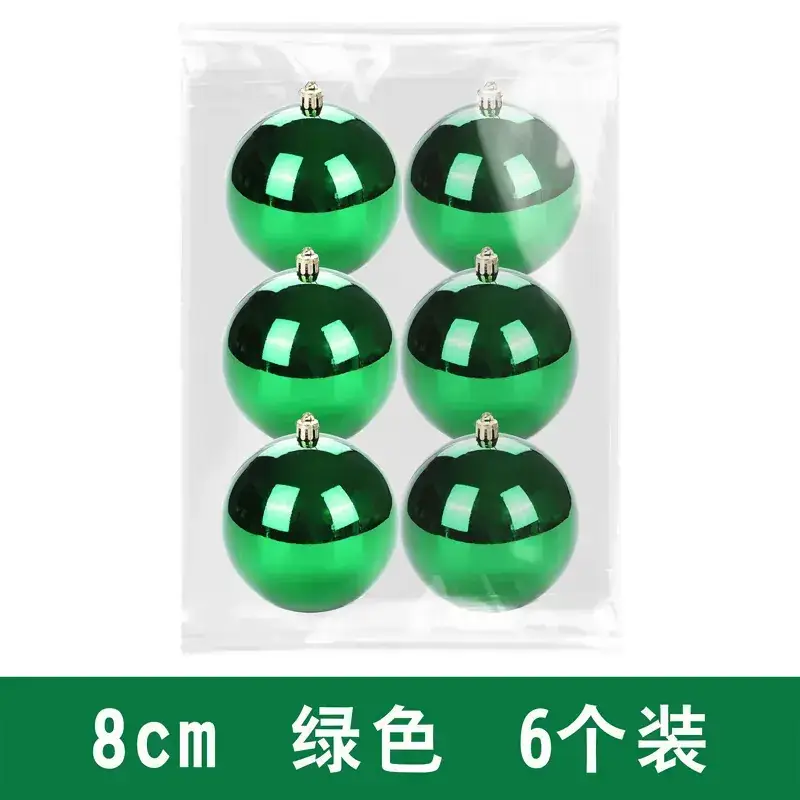 Purple Electroplated Christmas Balls 6 Pack 10cm - Image 14