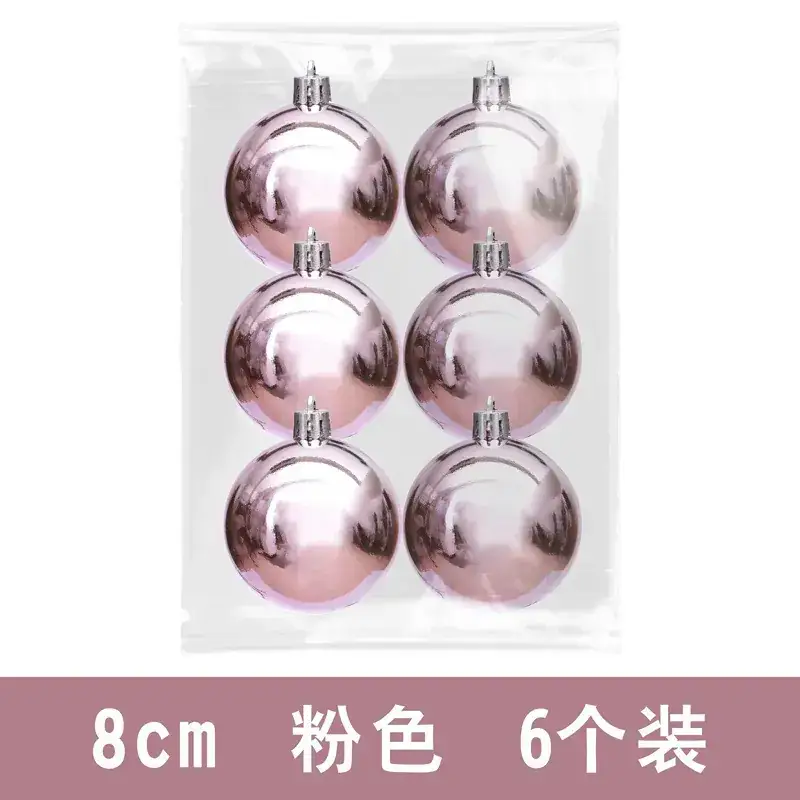 Purple Electroplated Christmas Balls 6 Pack 10cm - Image 16