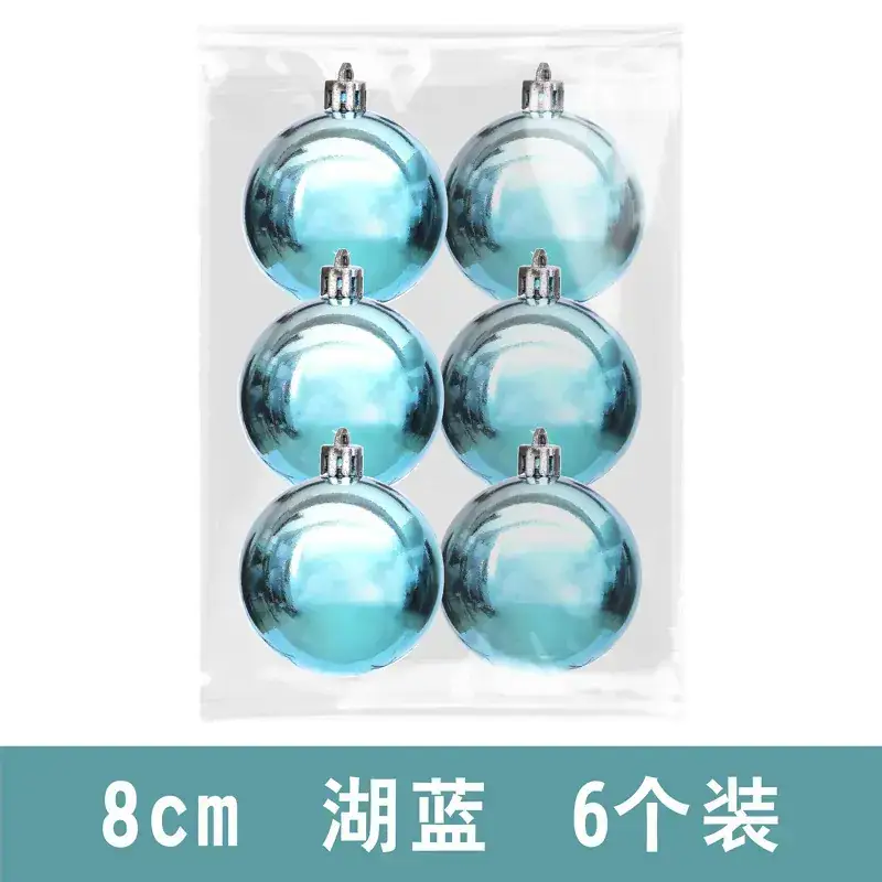 Purple Electroplated Christmas Balls 6 Pack 10cm - Image 17