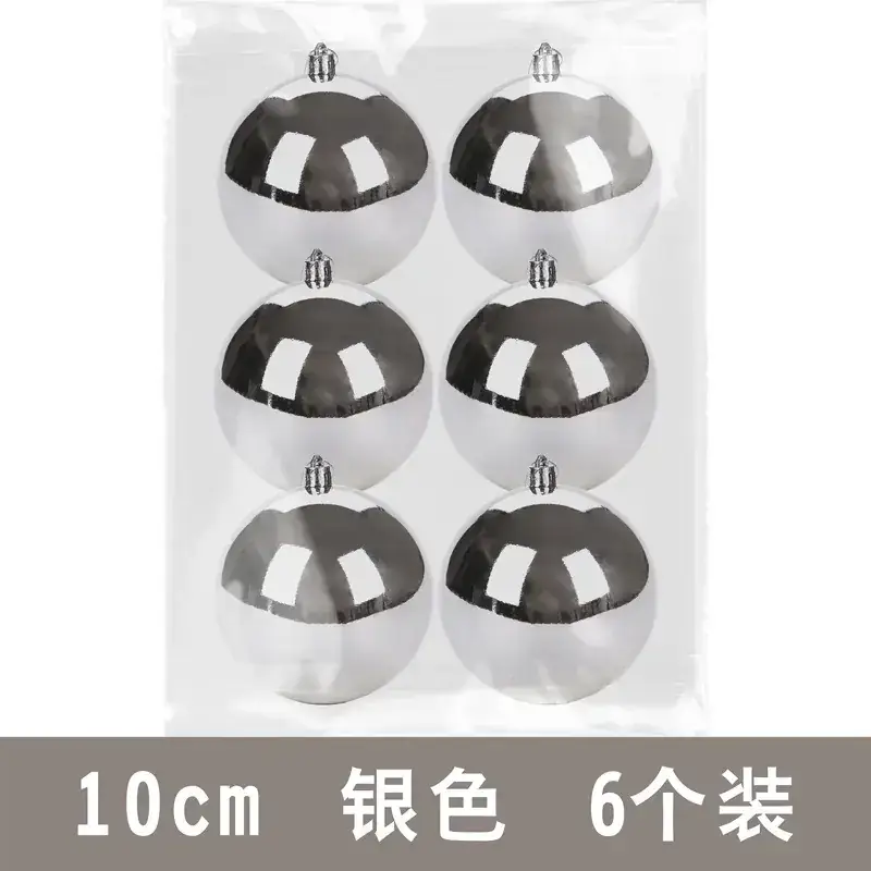 Purple Electroplated Christmas Balls 6 Pack 10cm - Image 20