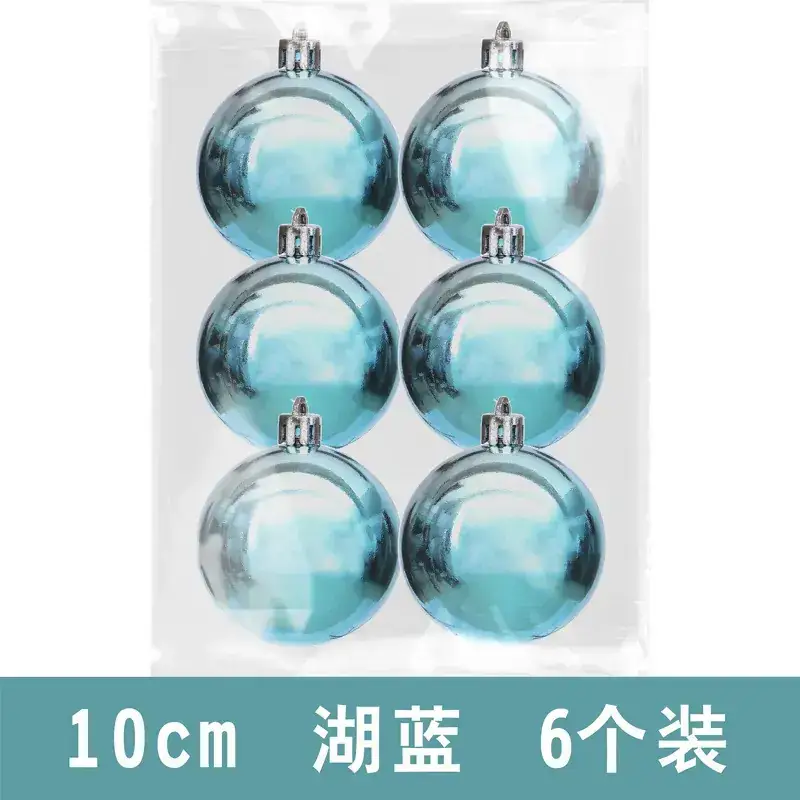 Purple Electroplated Christmas Balls 6 Pack 10cm - Image 26