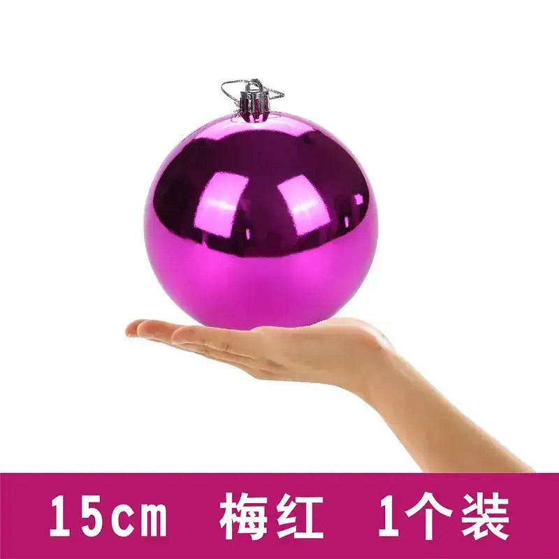 Purple Electroplated Christmas Balls 6 Pack 10cm - Image 39