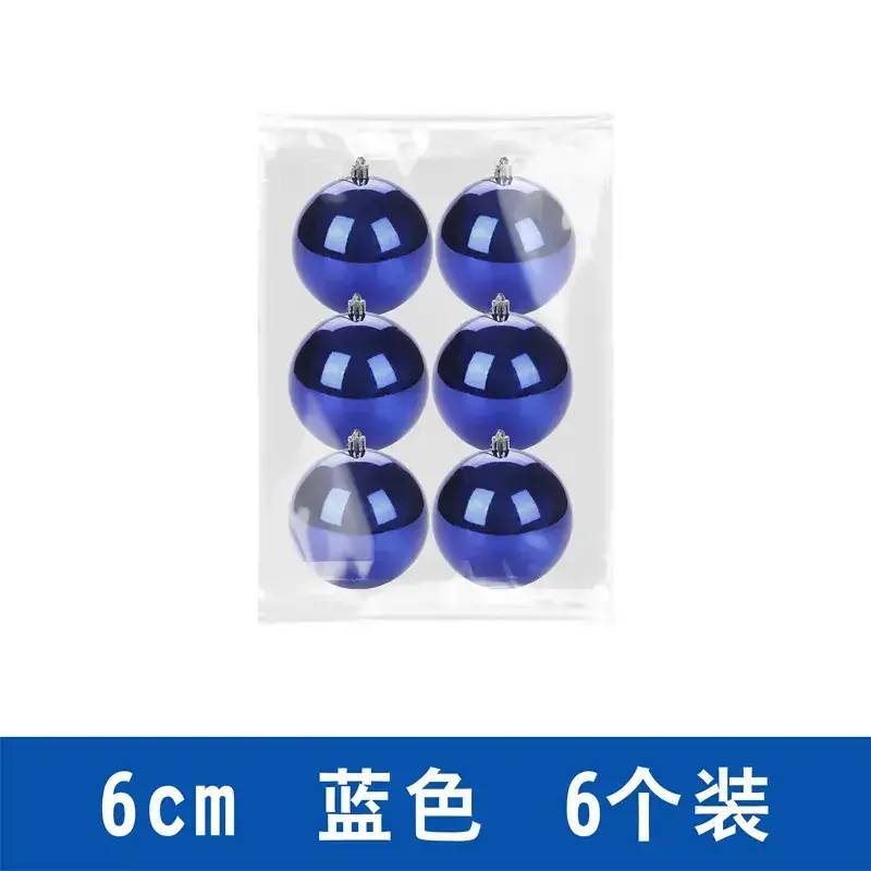 Purple Electroplated Christmas Balls 6 Pack 10cm - Image 4