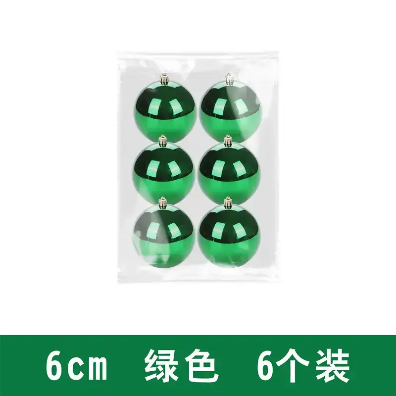 Purple Electroplated Christmas Balls 6 Pack 10cm - Image 5