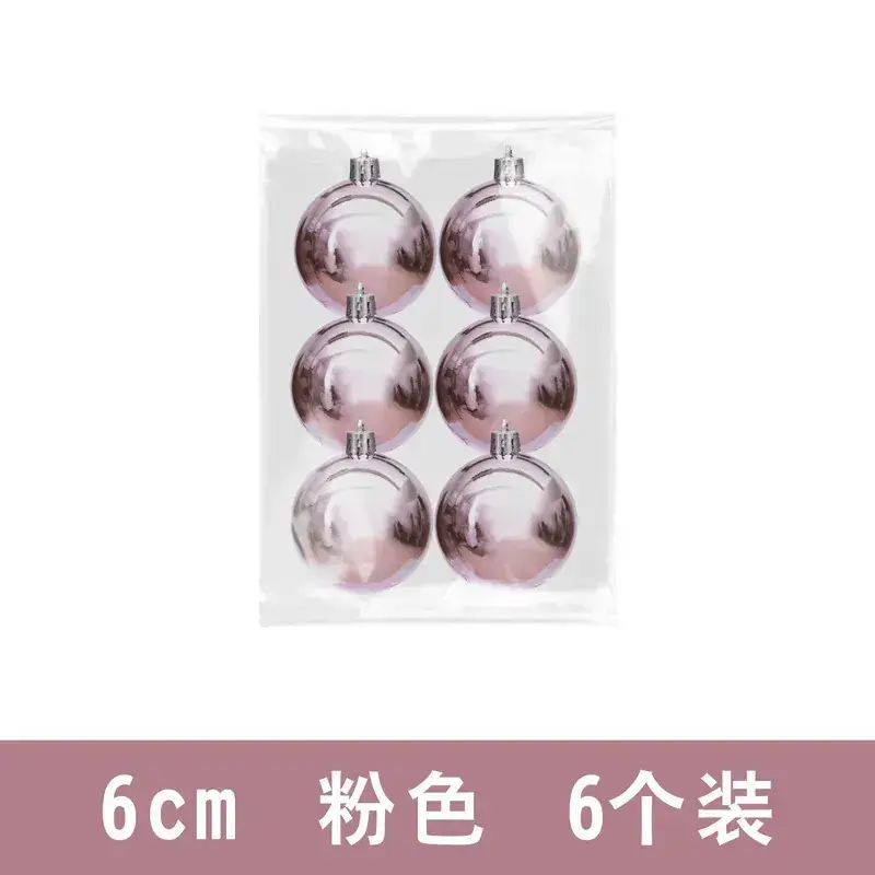 Purple Electroplated Christmas Balls 6 Pack 10cm - Image 7