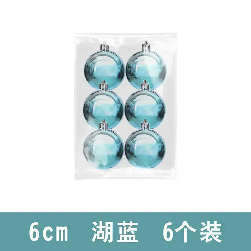Purple Electroplated Christmas Balls 6 Pack 10cm - Image 8