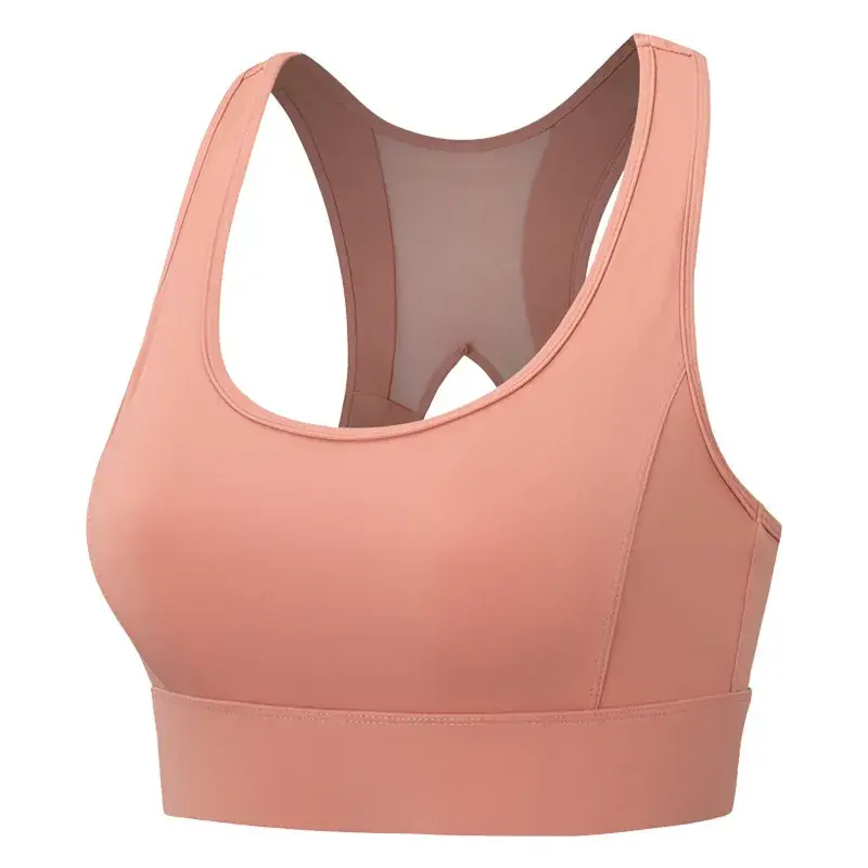 White I-Back Running Sports Bra with Rear Buckle - Image 2