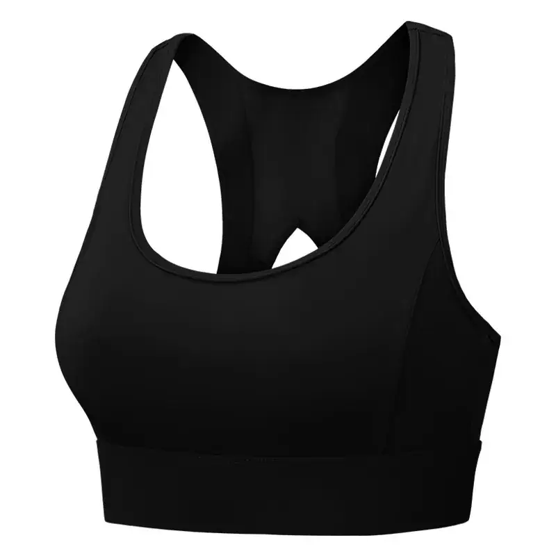 Black Shock-Proof Running Sports Bra Women - Image 2
