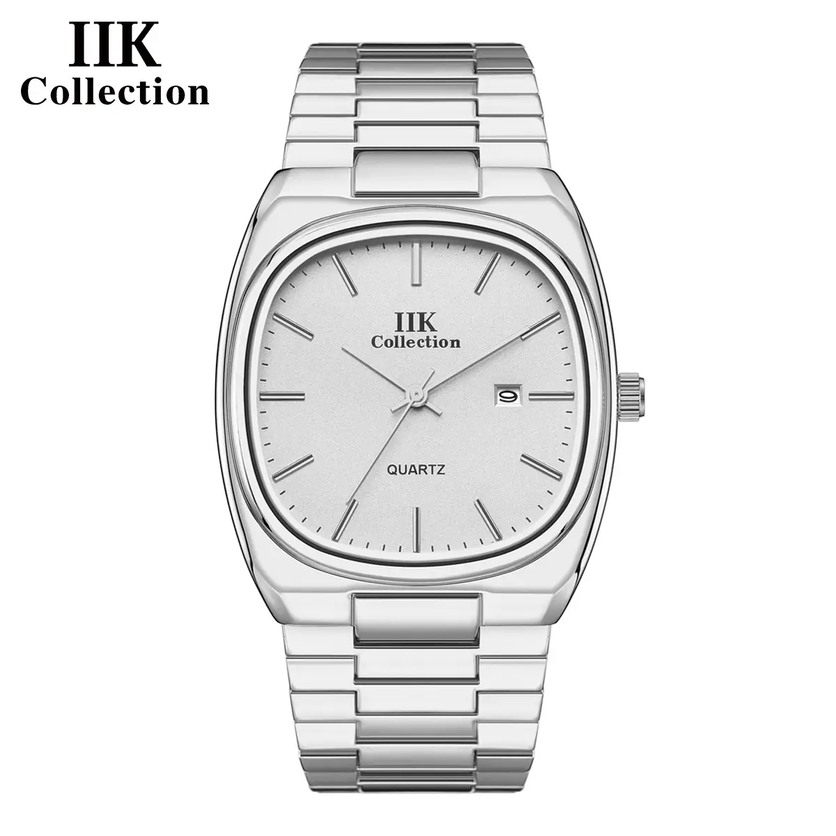 IIK Square Watch with Calendar & Quartz - Image 3