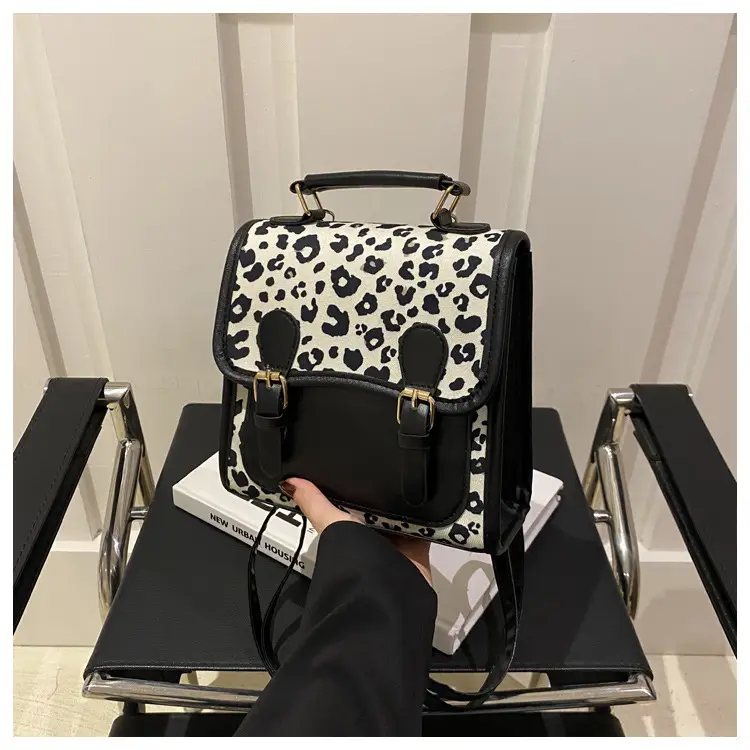 Leopard Print Shoulder Bag for Women Autumn Winter College Style — feature 18