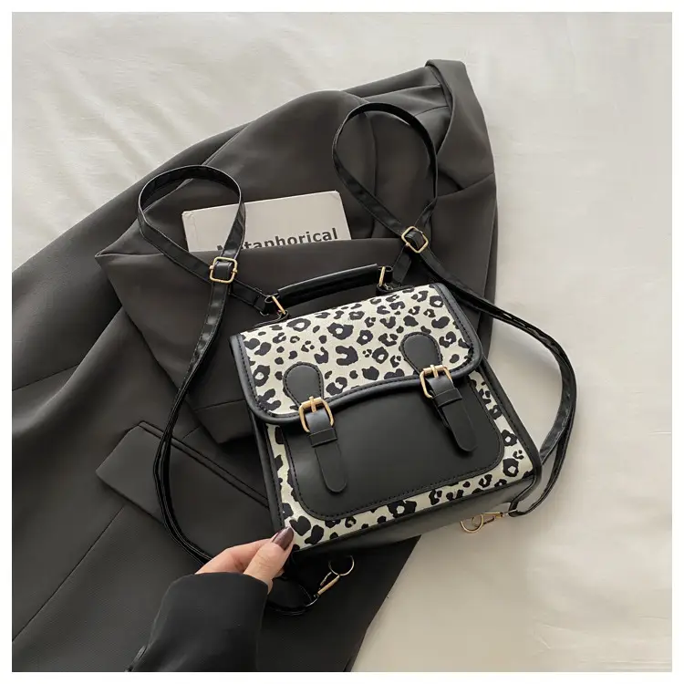 Leopard Print Shoulder Bag for Women Autumn Winter College Style — feature 21