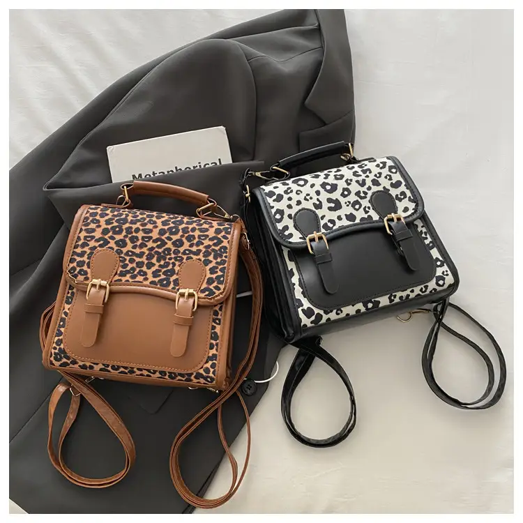 Leopard Print Shoulder Bag for Women Autumn Winter College Style — feature 22