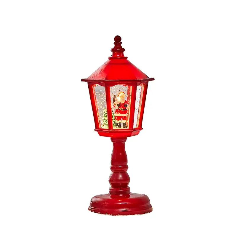 Christmas Luminous Water Lamp with Santa Interior View