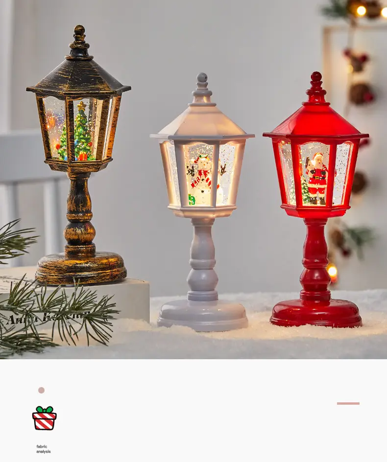 Christmas Luminous Water Lamp with Santa Interior View — feature 1