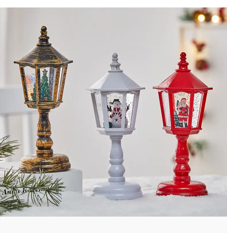 Christmas Luminous Water Lamp with Santa Interior View — feature 6
