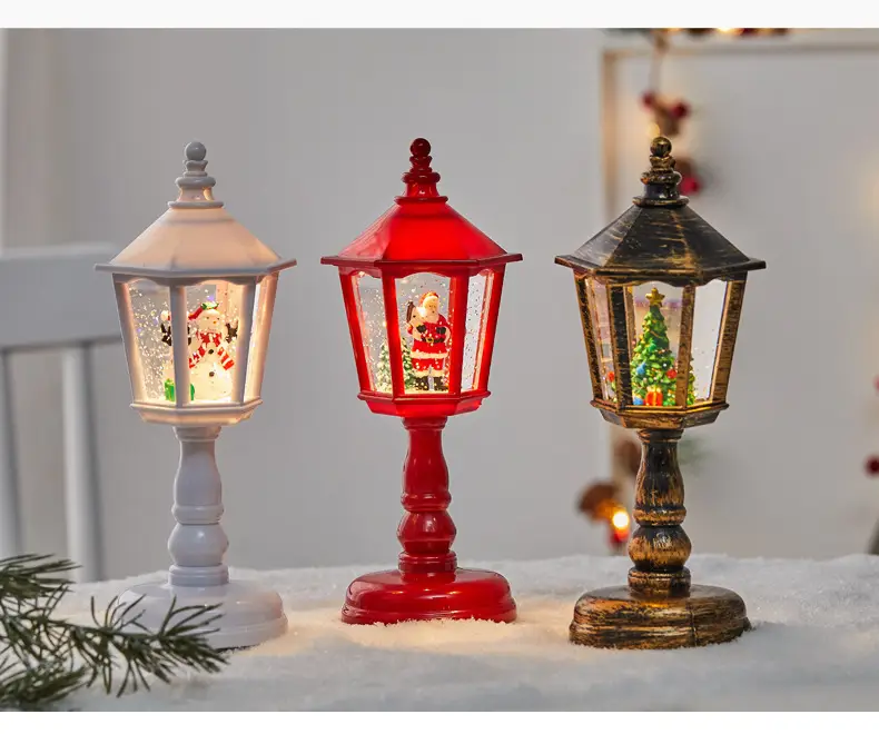 Christmas Luminous Water Lamp with Santa Interior View — feature 8