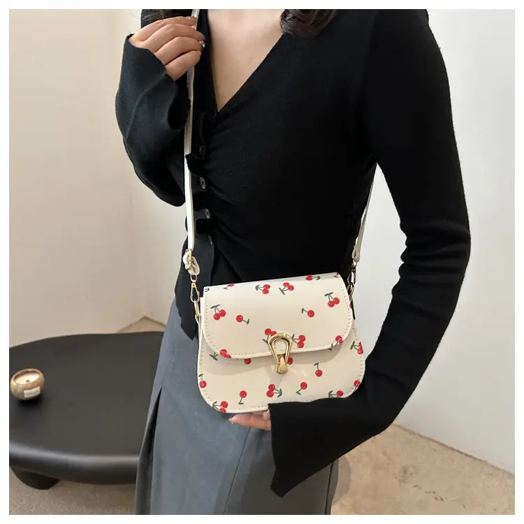 Women's Red Riding Book Floral Saddle Crossbody Bag — feature 10